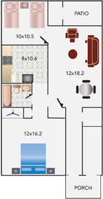 1 BEDROOM DEN